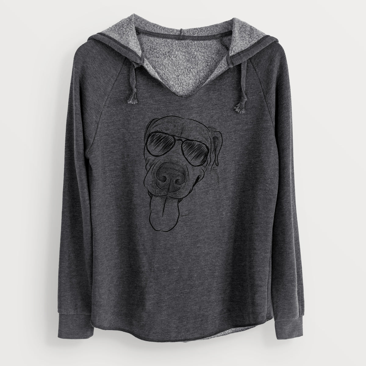 Aviator Sugar the Staffordshire Terrier Mix - Cali Wave Hooded Sweatshirt