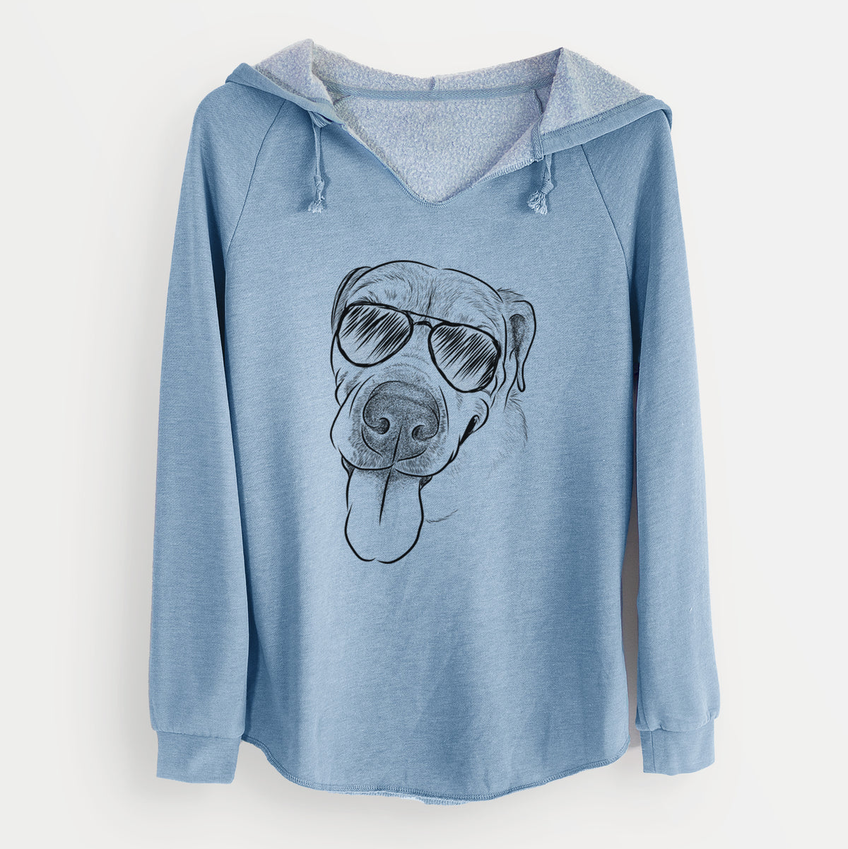Aviator Sugar the Staffordshire Terrier Mix - Cali Wave Hooded Sweatshirt