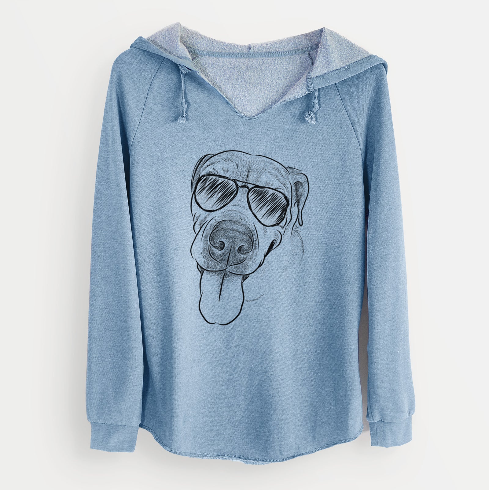 Aviator Sugar the Staffordshire Terrier Mix - Cali Wave Hooded Sweatshirt