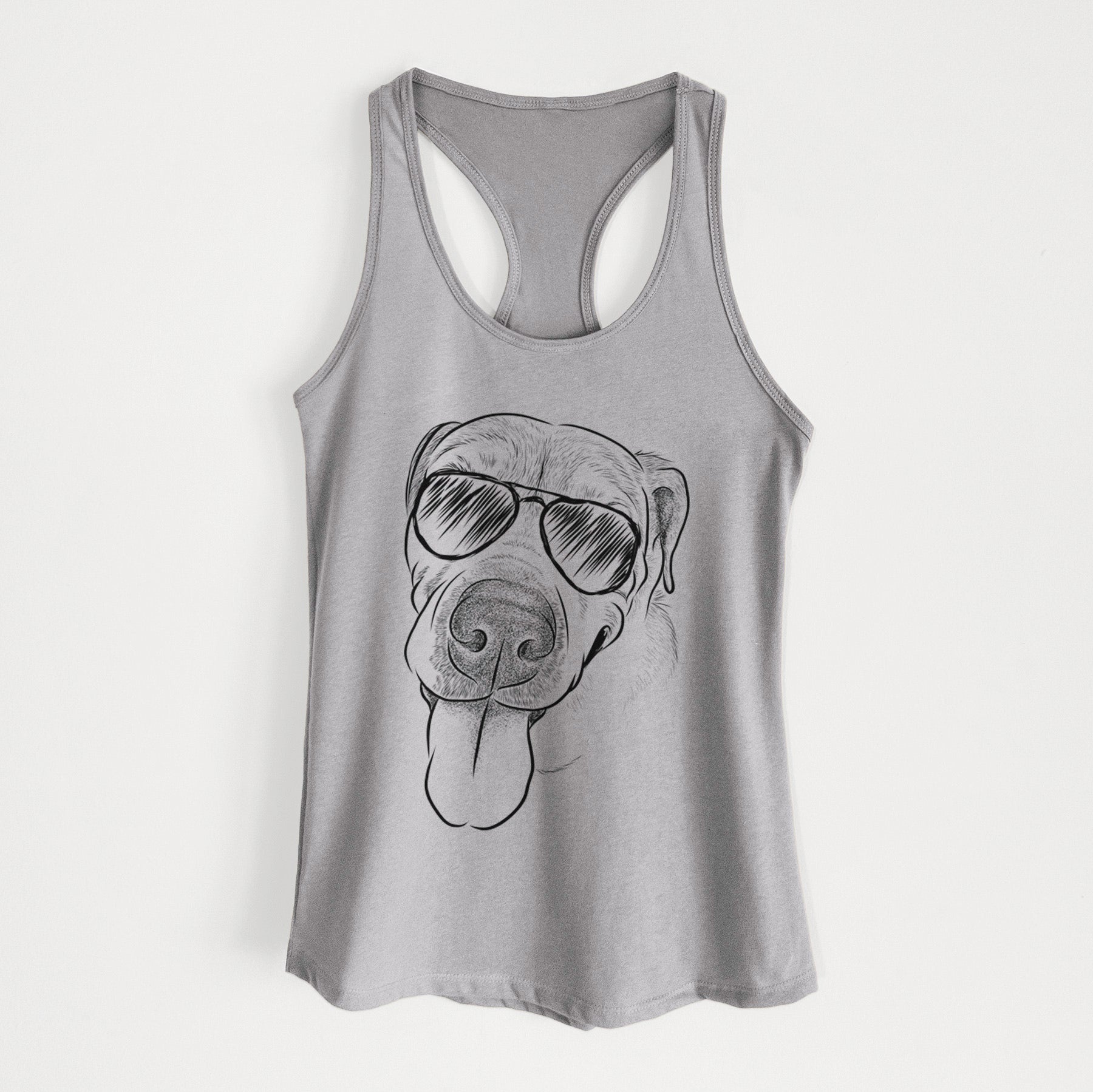 Sugar the Staffordshire Terrier Mix - Women's Racerback Tanktop