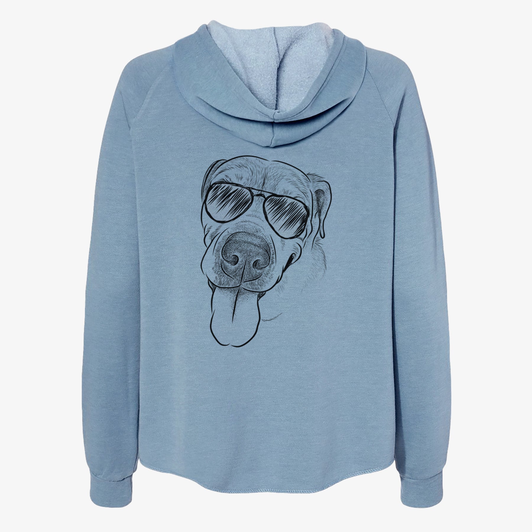 Sugar the Staffordshire Terrier Mix - Women's Cali Wave Zip-Up Sweatshirt