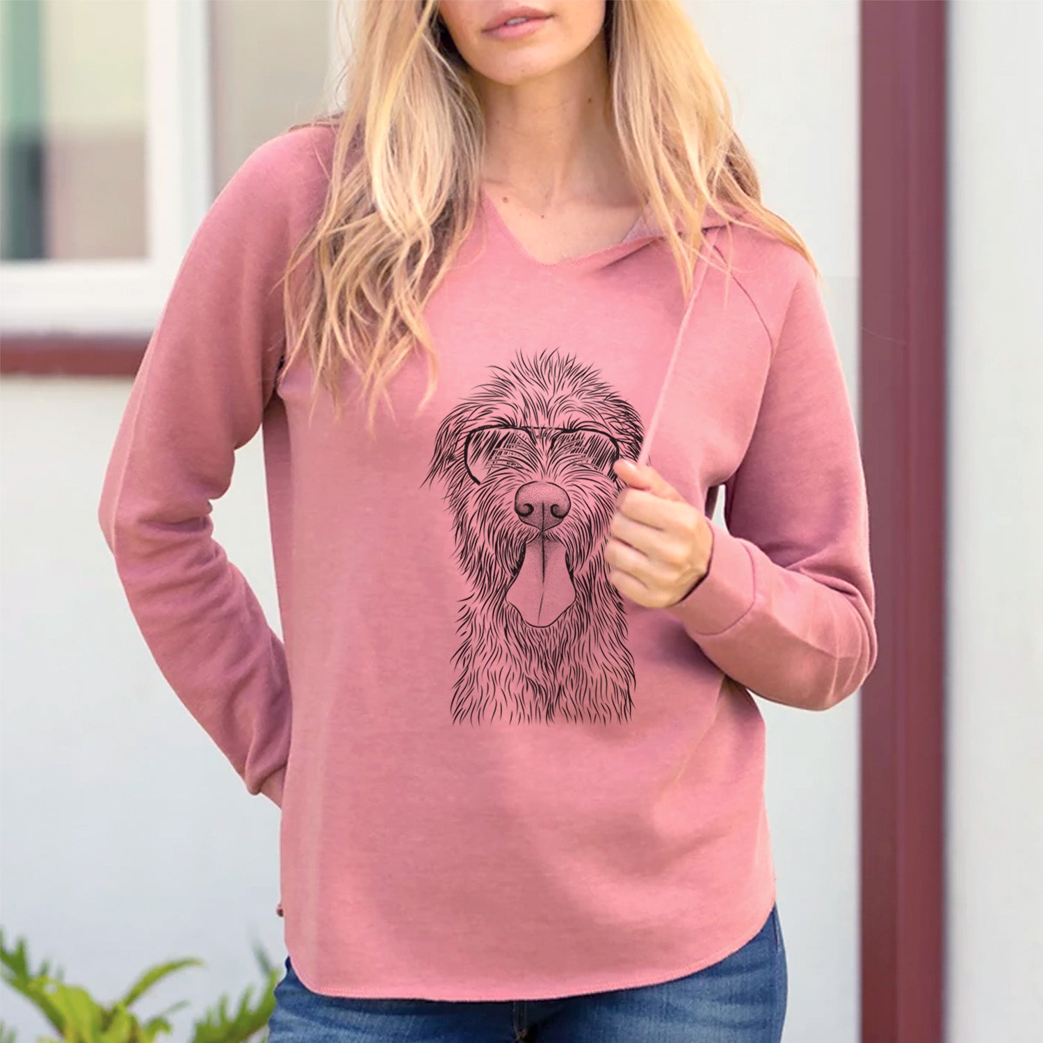 Aviator Sullivan the Irish Wolfhound - Cali Wave Hooded Sweatshirt