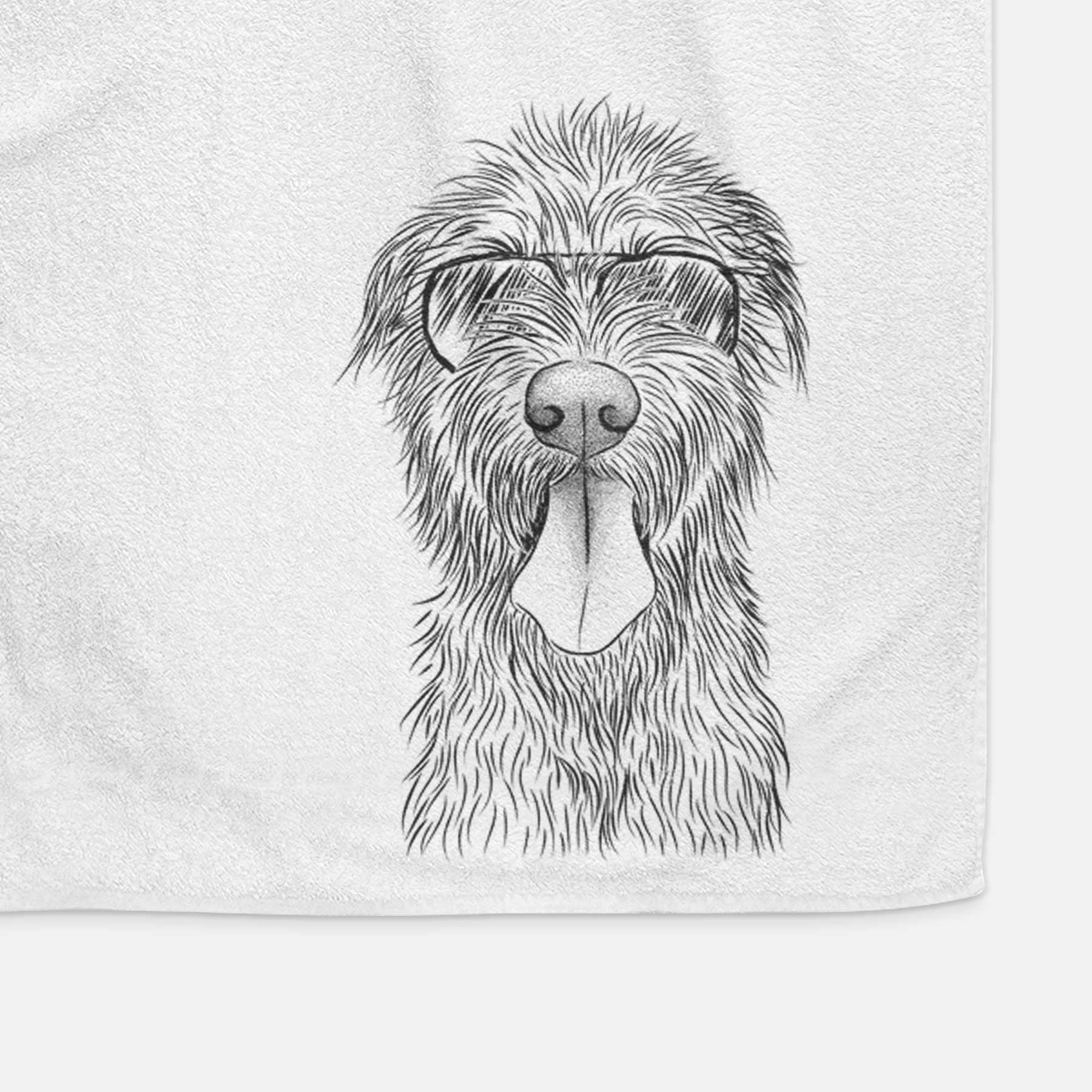 Sullivan the Irish Wolfhound Decorative Hand Towel