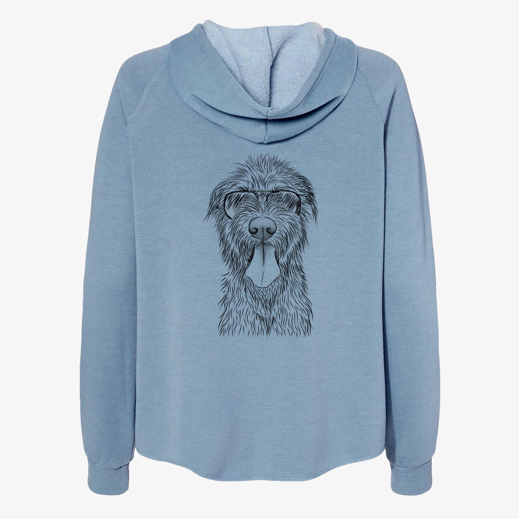 Sullivan the Irish Wolfhound - Women's Cali Wave Zip-Up Sweatshirt