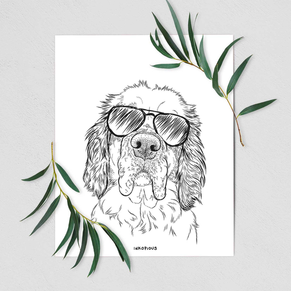 Sully the Clumber Spaniel Art Print