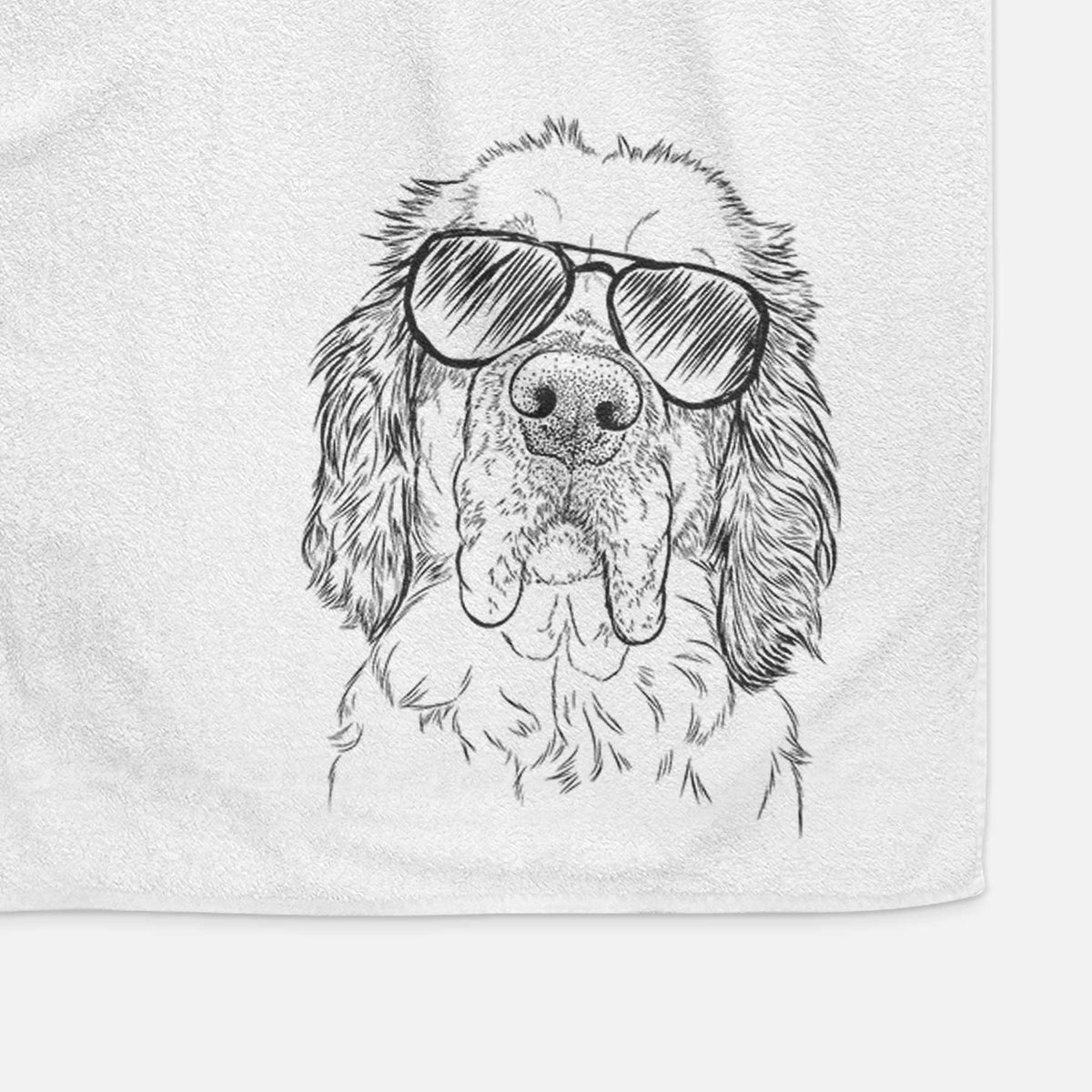 Sully the Clumber Spaniel Decorative Hand Towel
