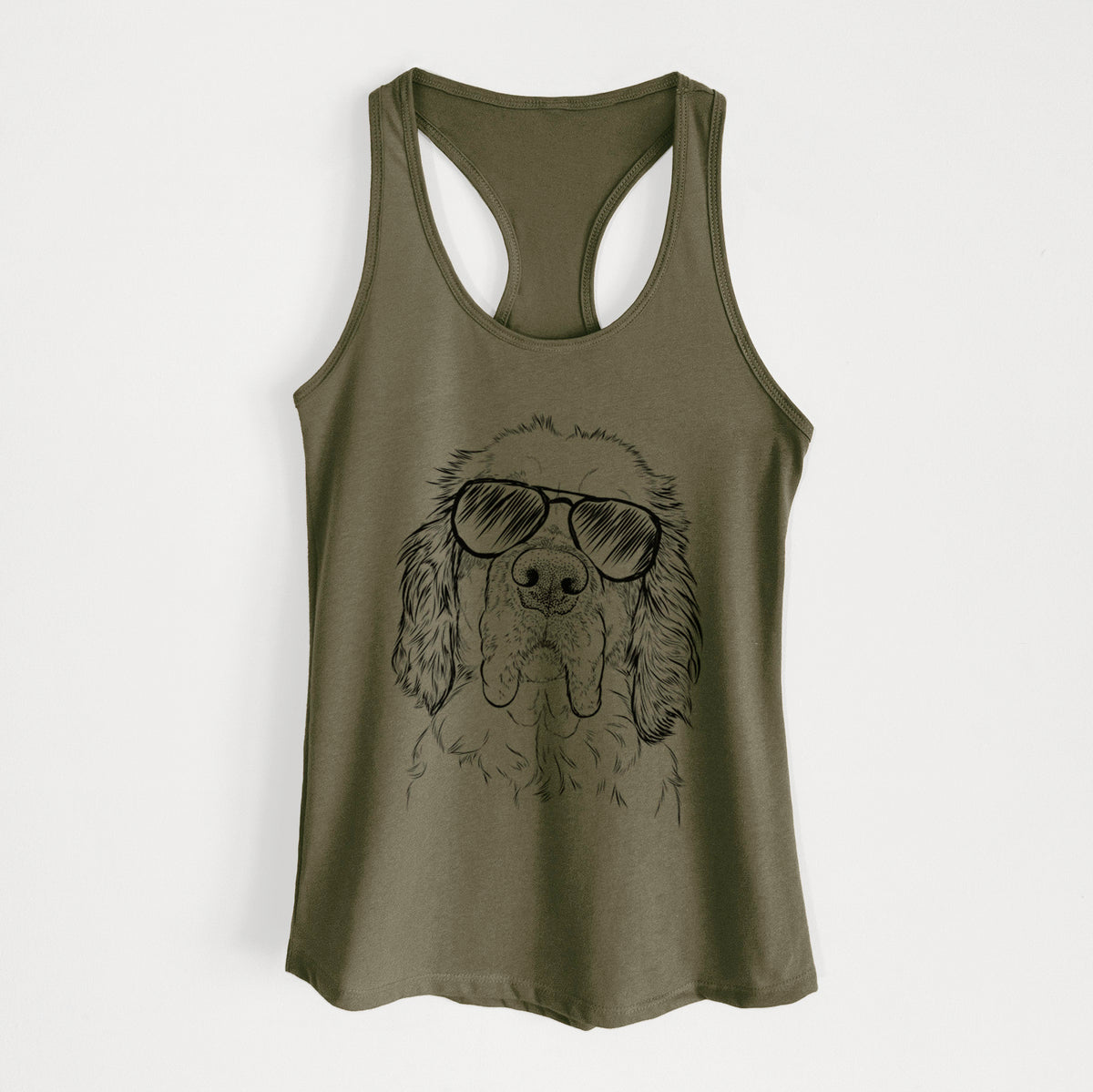 Sully the Clumber Spaniel - Women's Racerback Tanktop