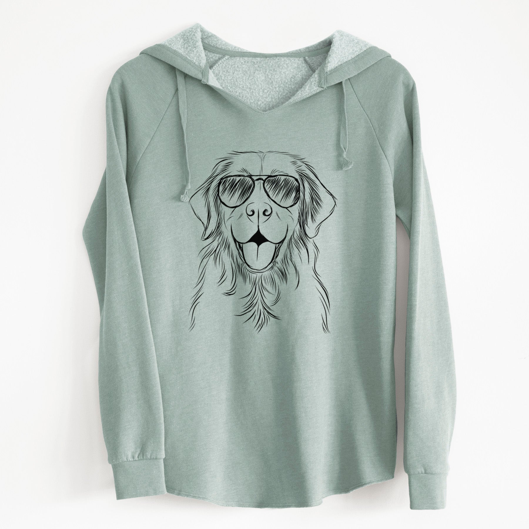 Aviator Sunny the Golden Retriever - Cali Wave Hooded Sweatshirt