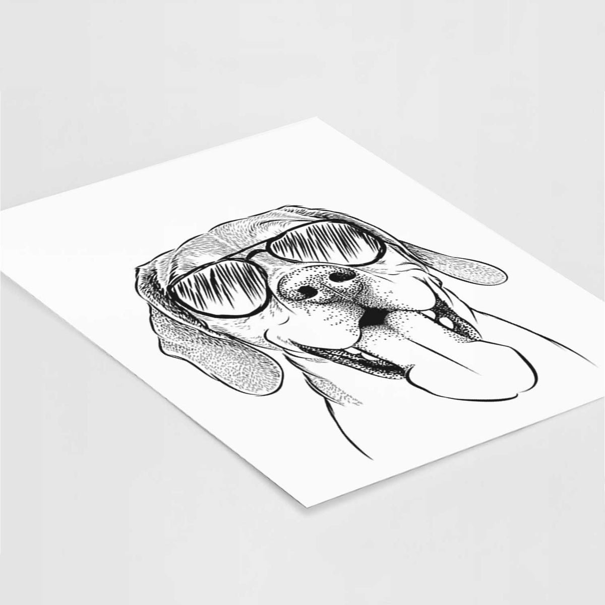 Sunny the Beagle Art Print