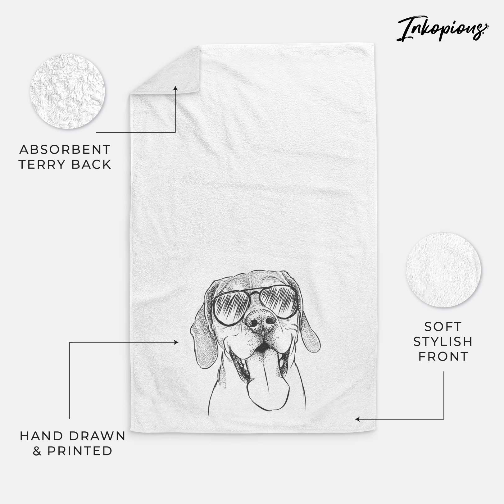 Sunny the Beagle Decorative Hand Towel