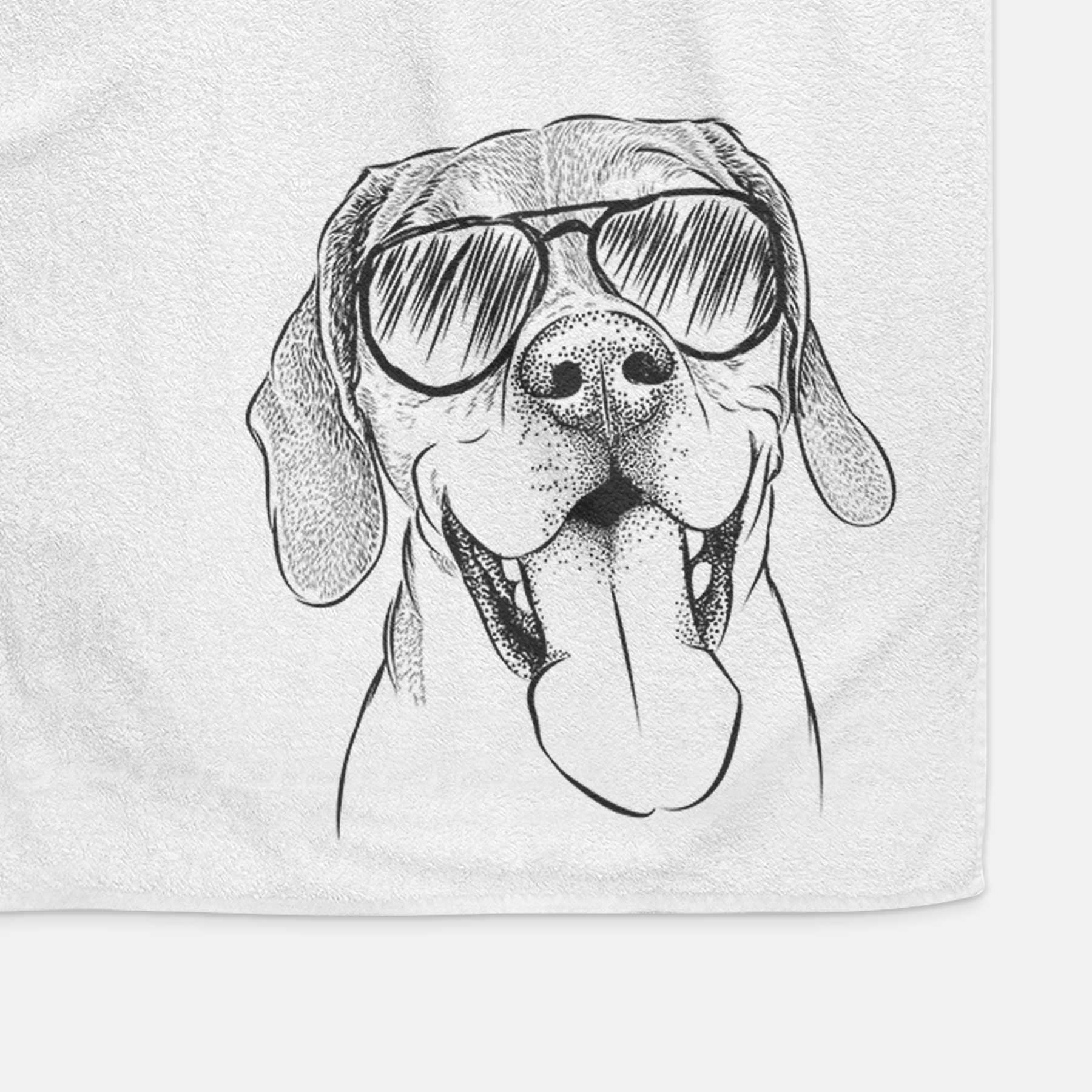 Sunny the Beagle Decorative Hand Towel