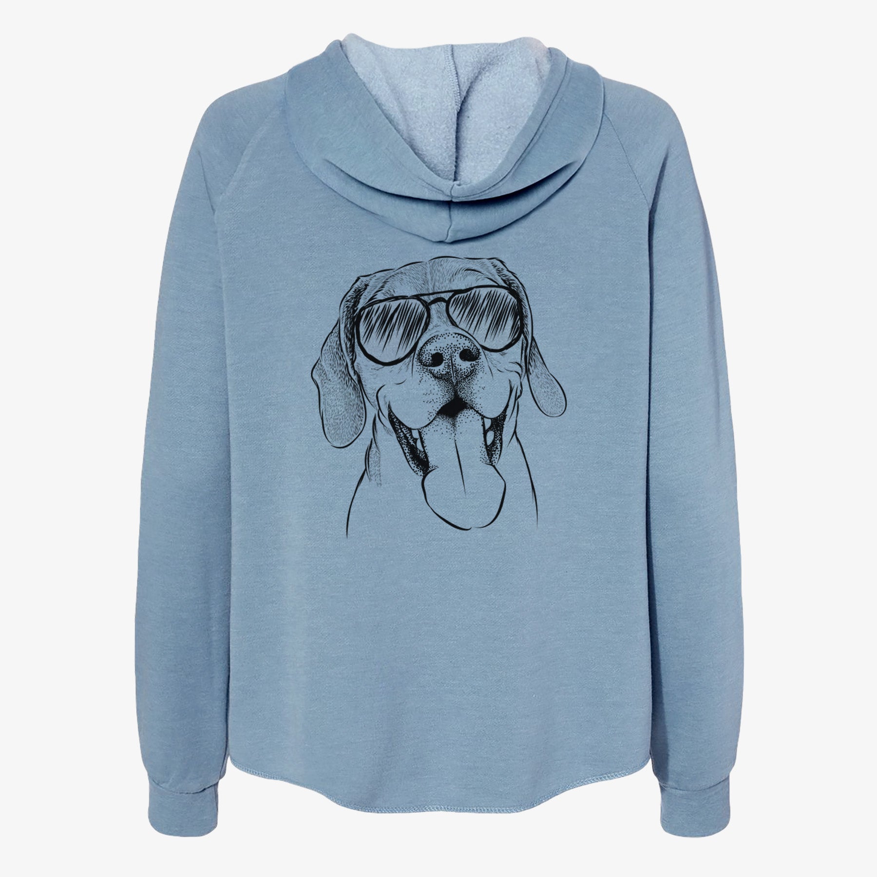 Sunny the Beagle - Women's Cali Wave Zip-Up Sweatshirt