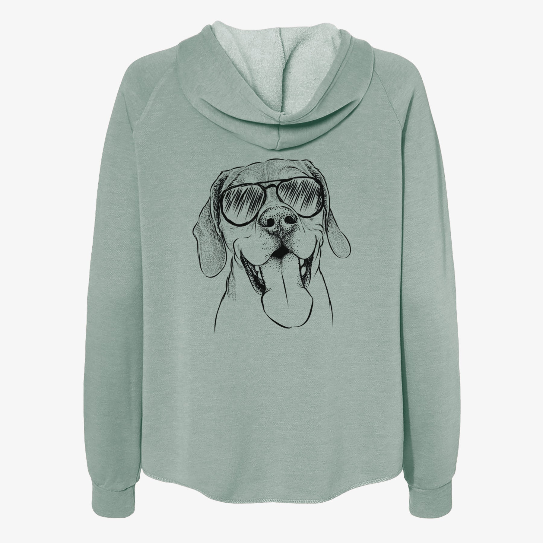 Sunny the Beagle - Women's Cali Wave Zip-Up Sweatshirt