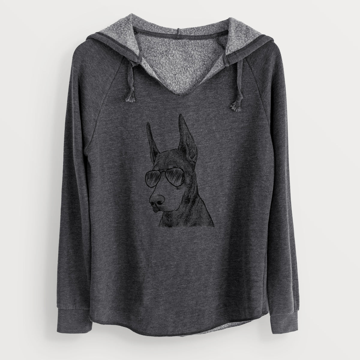Aviator Sunny the Doberman Pinscher - Cali Wave Hooded Sweatshirt