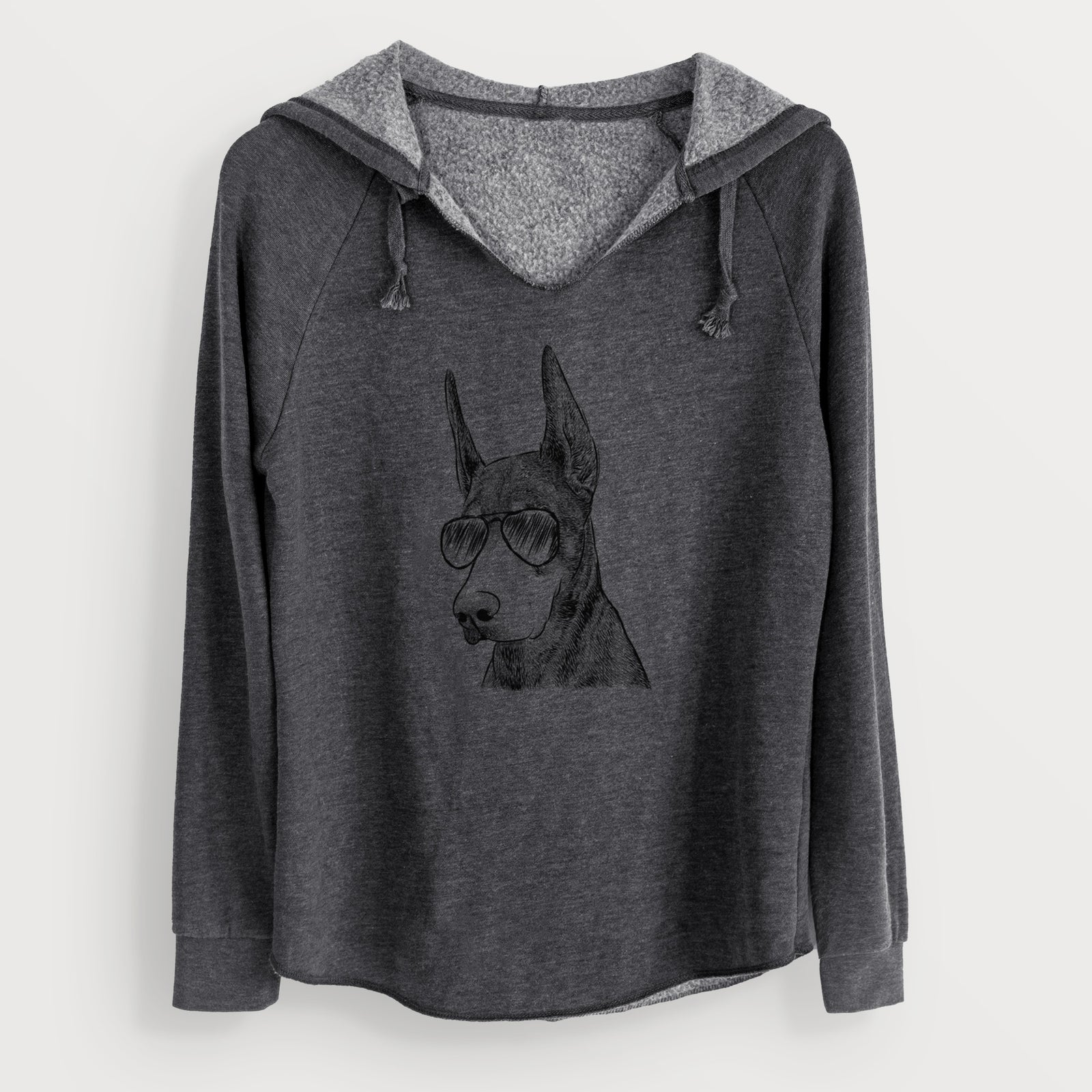 Aviator Sunny the Doberman Pinscher - Cali Wave Hooded Sweatshirt