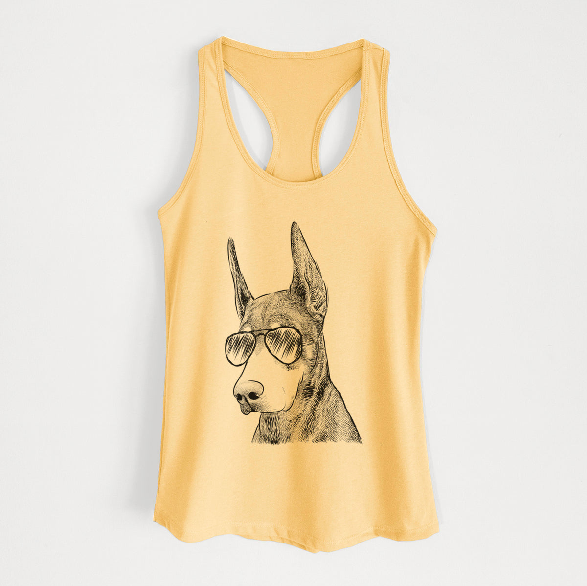 Sunny the Doberman Pinscher - Women's Racerback Tanktop