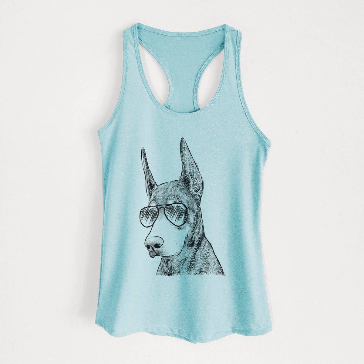 Sunny the Doberman Pinscher - Women's Racerback Tanktop