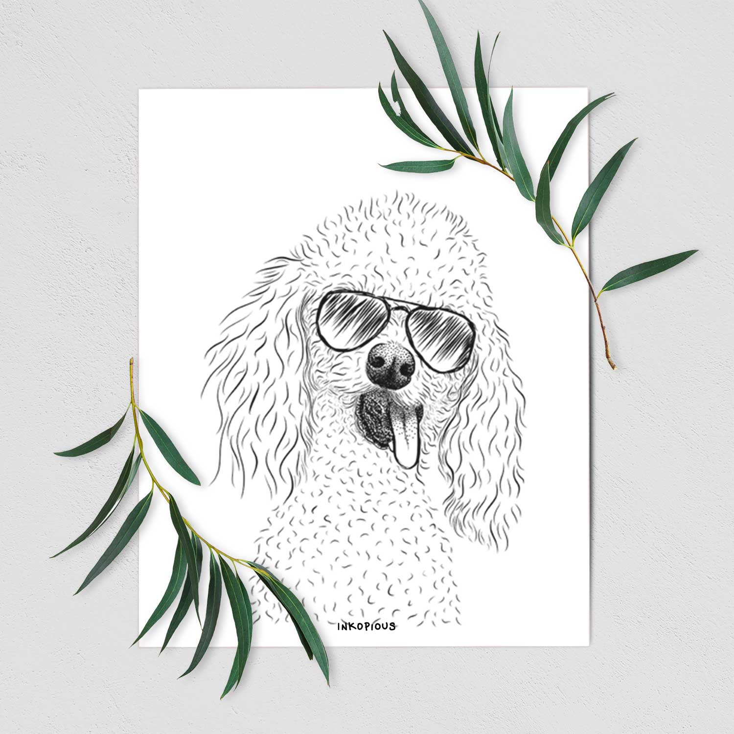 Super Joey the Toy Poodle Art Print