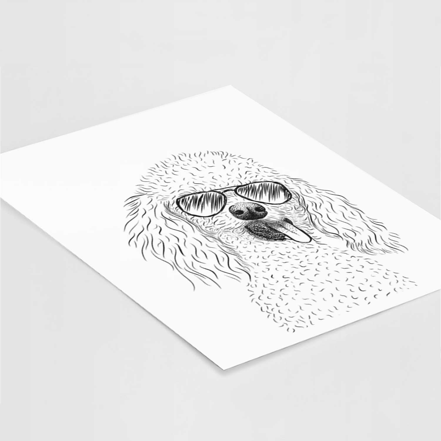 Super Joey the Toy Poodle Art Print