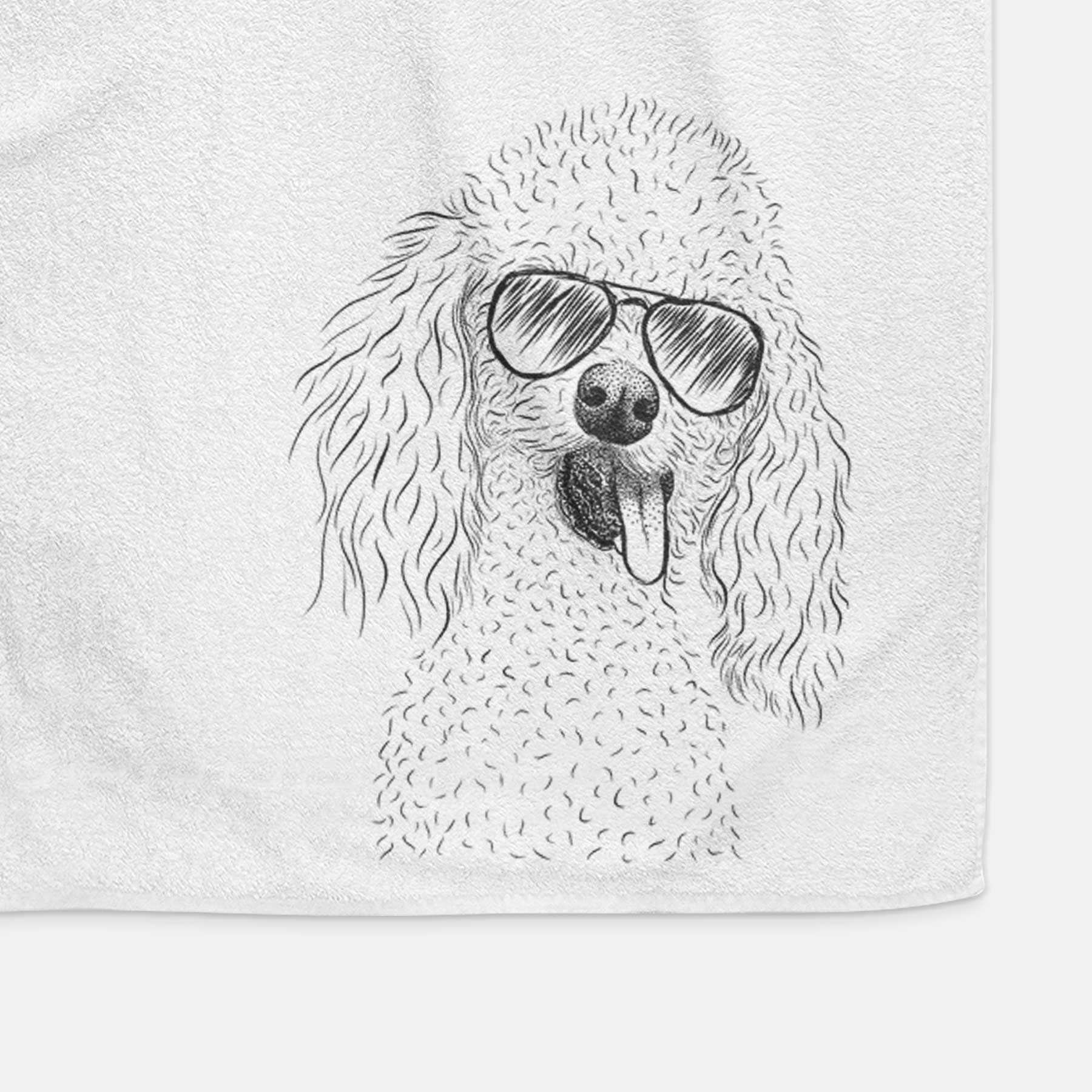 Super Joey the Toy Poodle Decorative Hand Towel