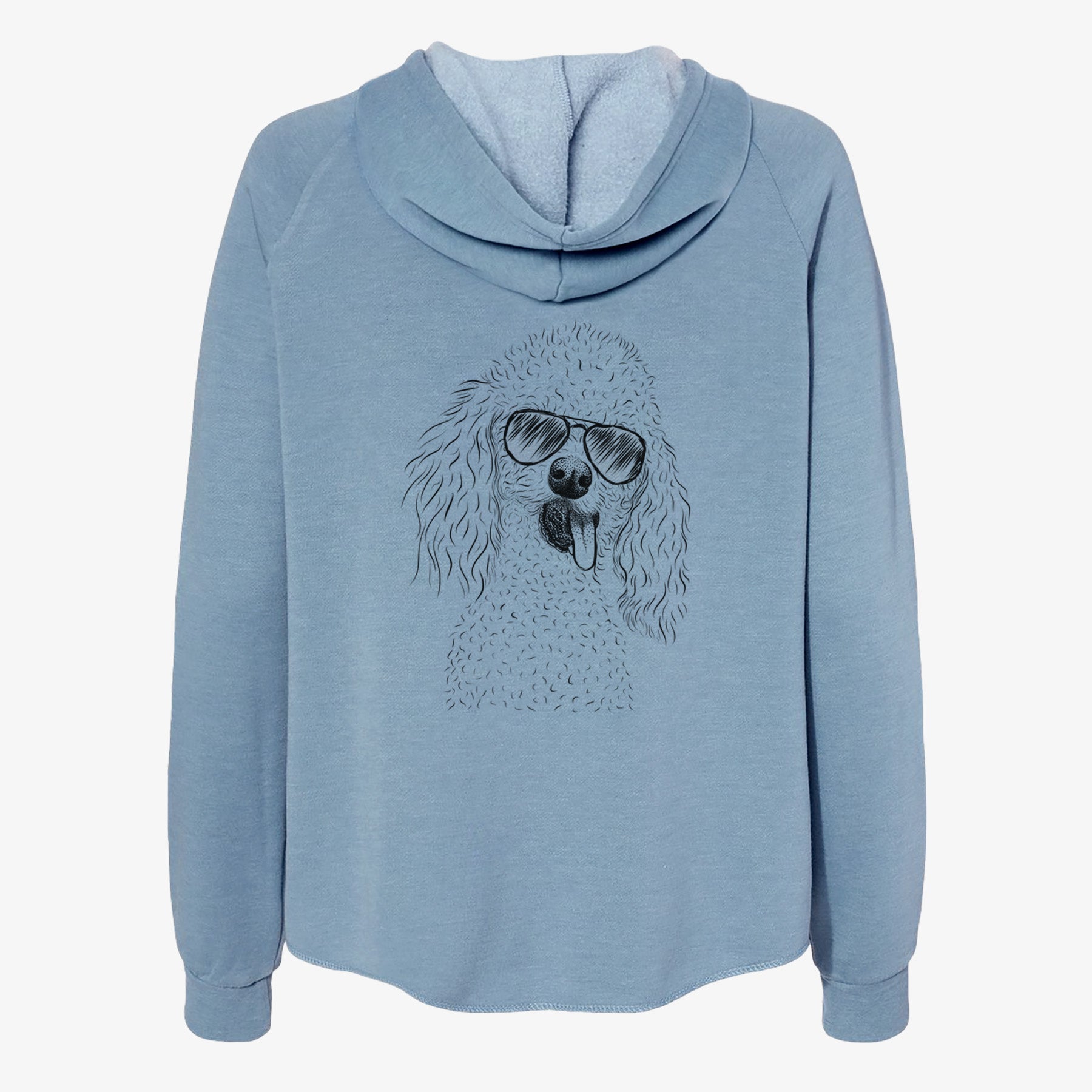 Super Joey the Toy Poodle - Women's Cali Wave Zip-Up Sweatshirt