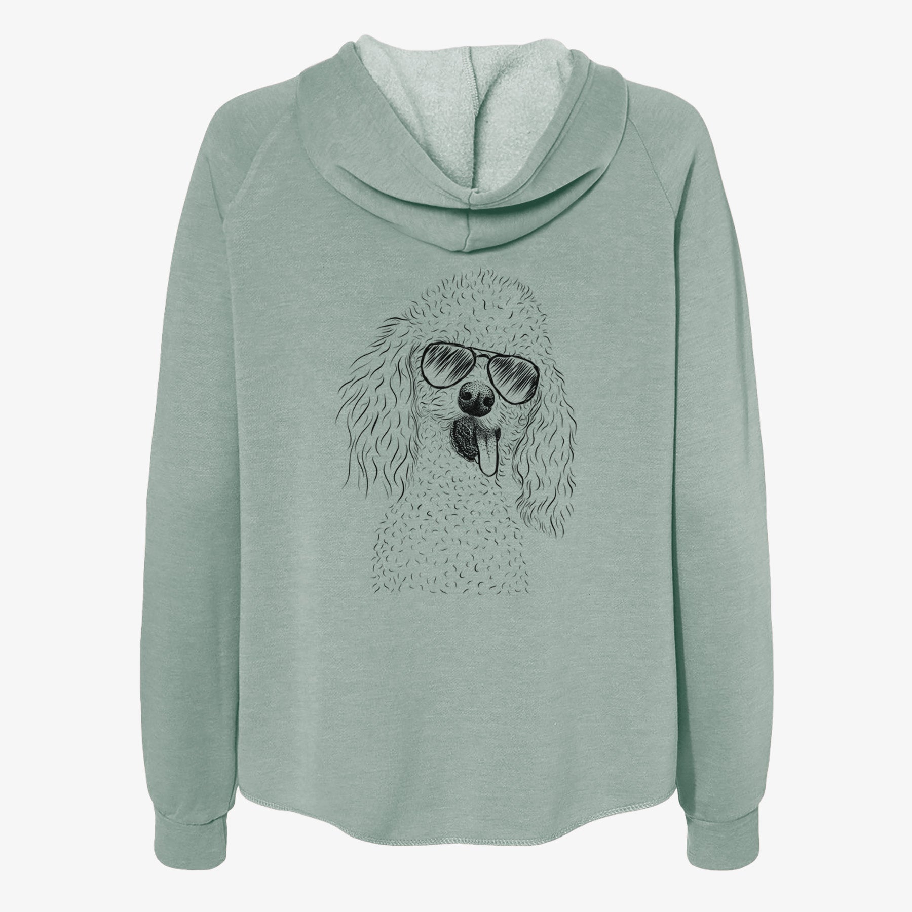 Super Joey the Toy Poodle - Women's Cali Wave Zip-Up Sweatshirt