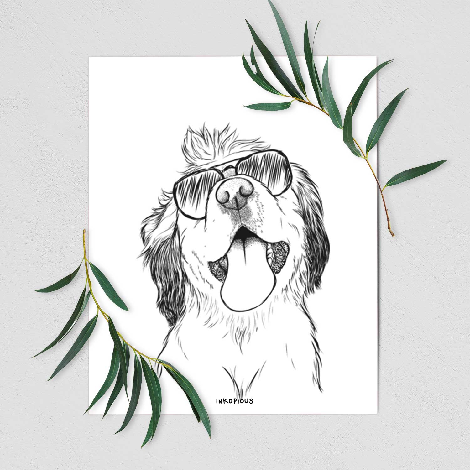 Sven the Mixed Breed Art Print