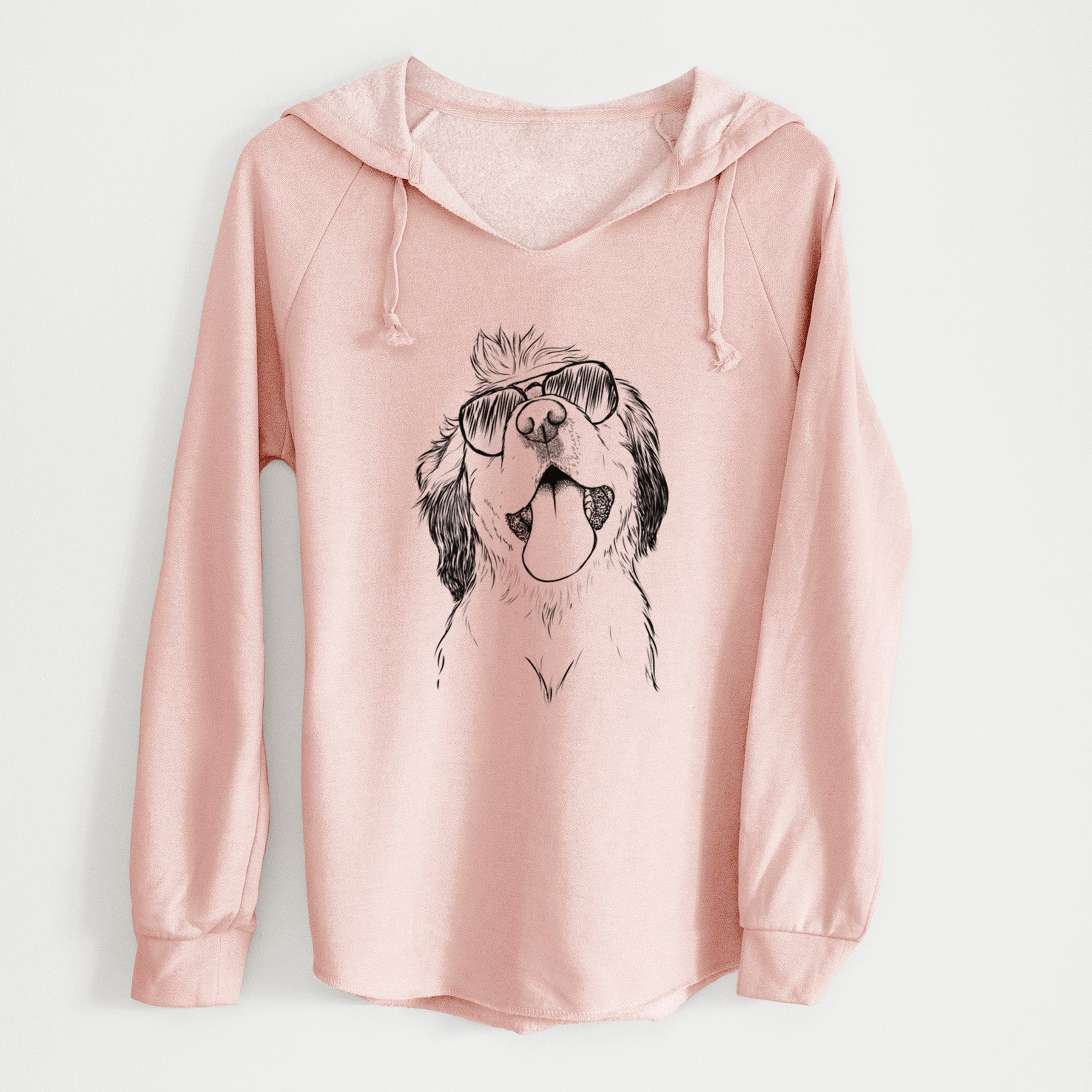 Aviator Sven the Double Merle Spaniel Aussie Mix - Cali Wave Hooded Sweatshirt