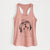 Sven the Double Merle Spaniel Aussie Mix - Women's Racerback Tanktop