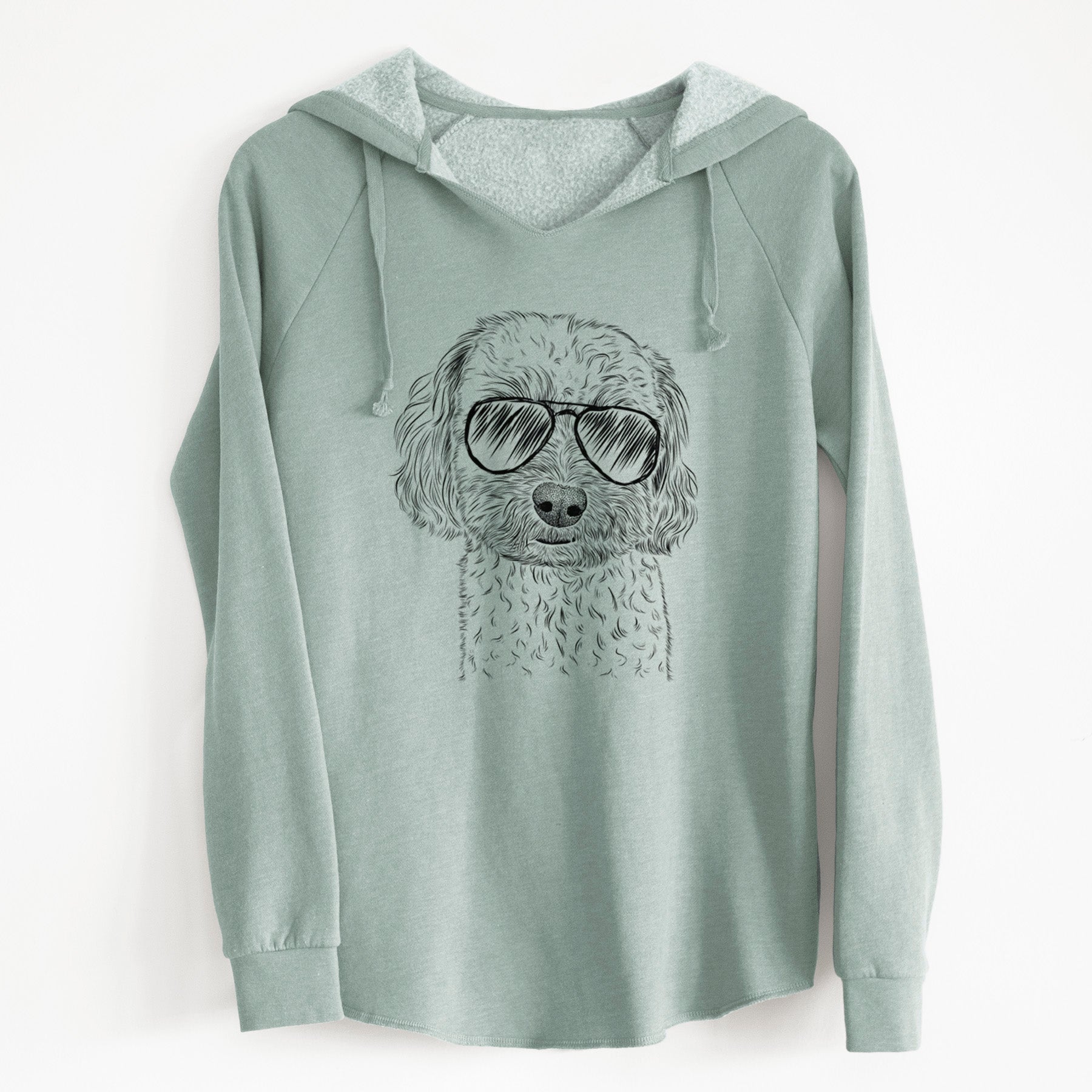 Aviator Sweet George the Mixed Breed - Cali Wave Hooded Sweatshirt