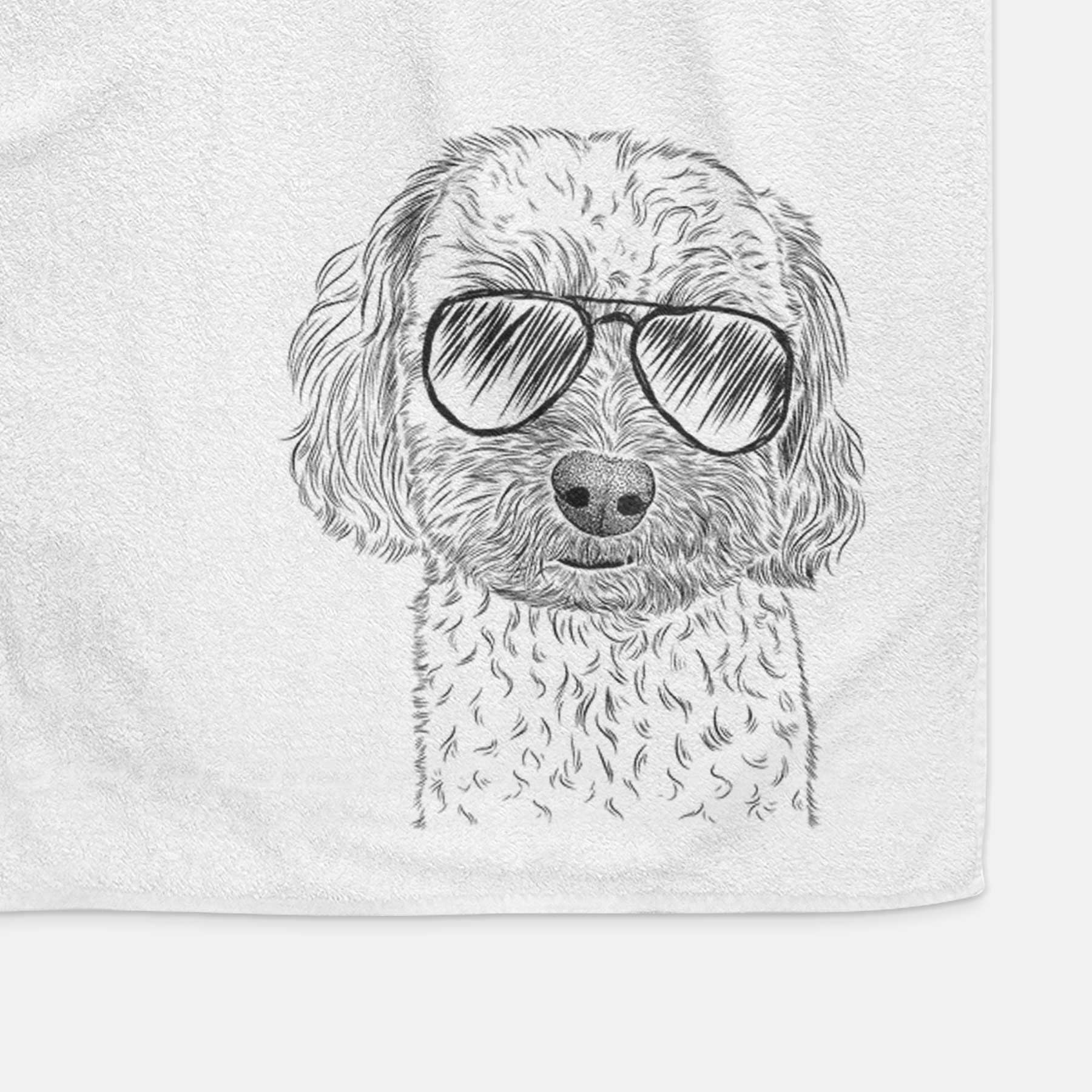 Sweet George the Mixed Breed Decorative Hand Towel