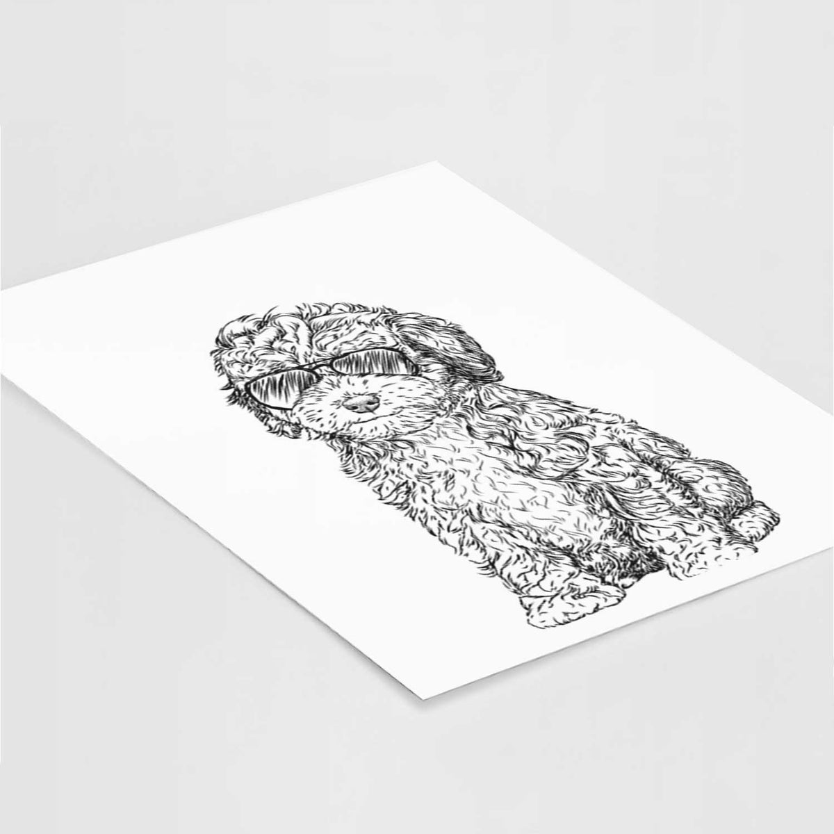 Sweet Tea the Mini Doodle Art Print