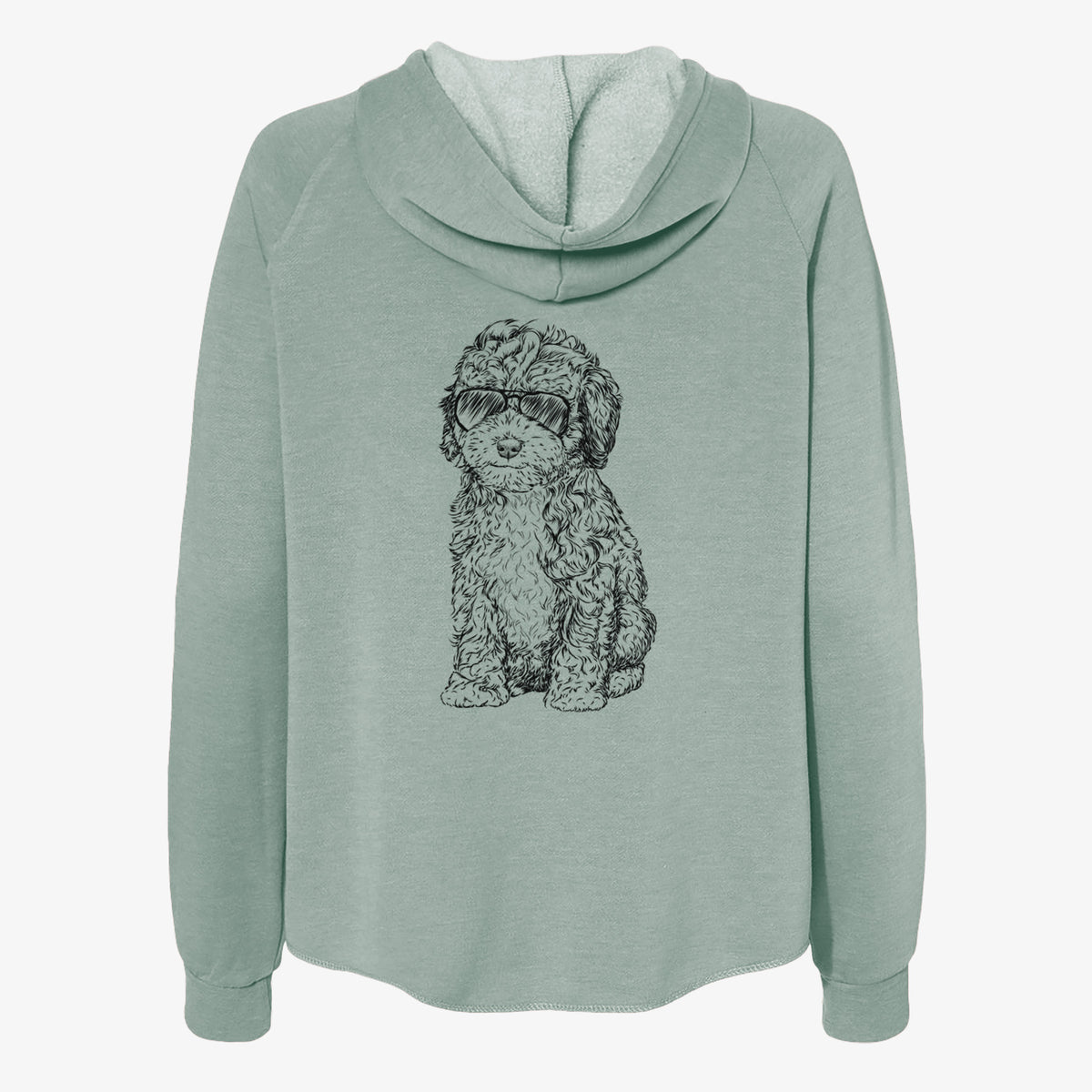 Sweet Tea the Mini Doodle - Women's Cali Wave Zip-Up Sweatshirt