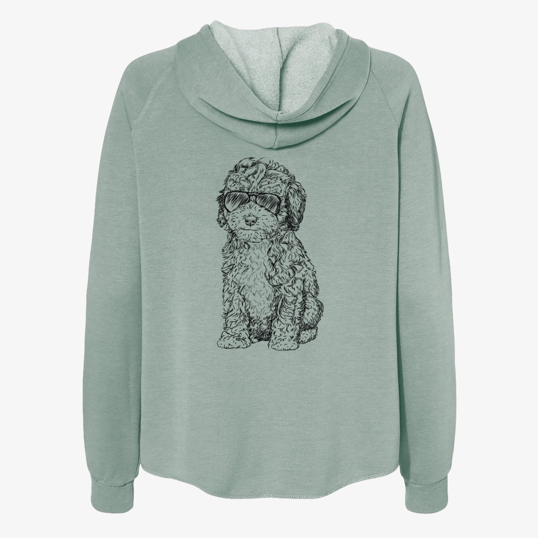 Sweet Tea the Mini Doodle - Women's Cali Wave Zip-Up Sweatshirt