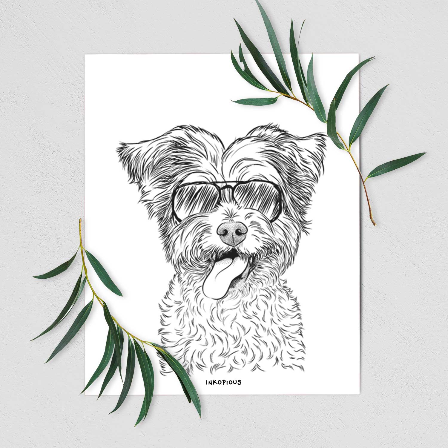 Sweetie the Terrier Mix Art Print