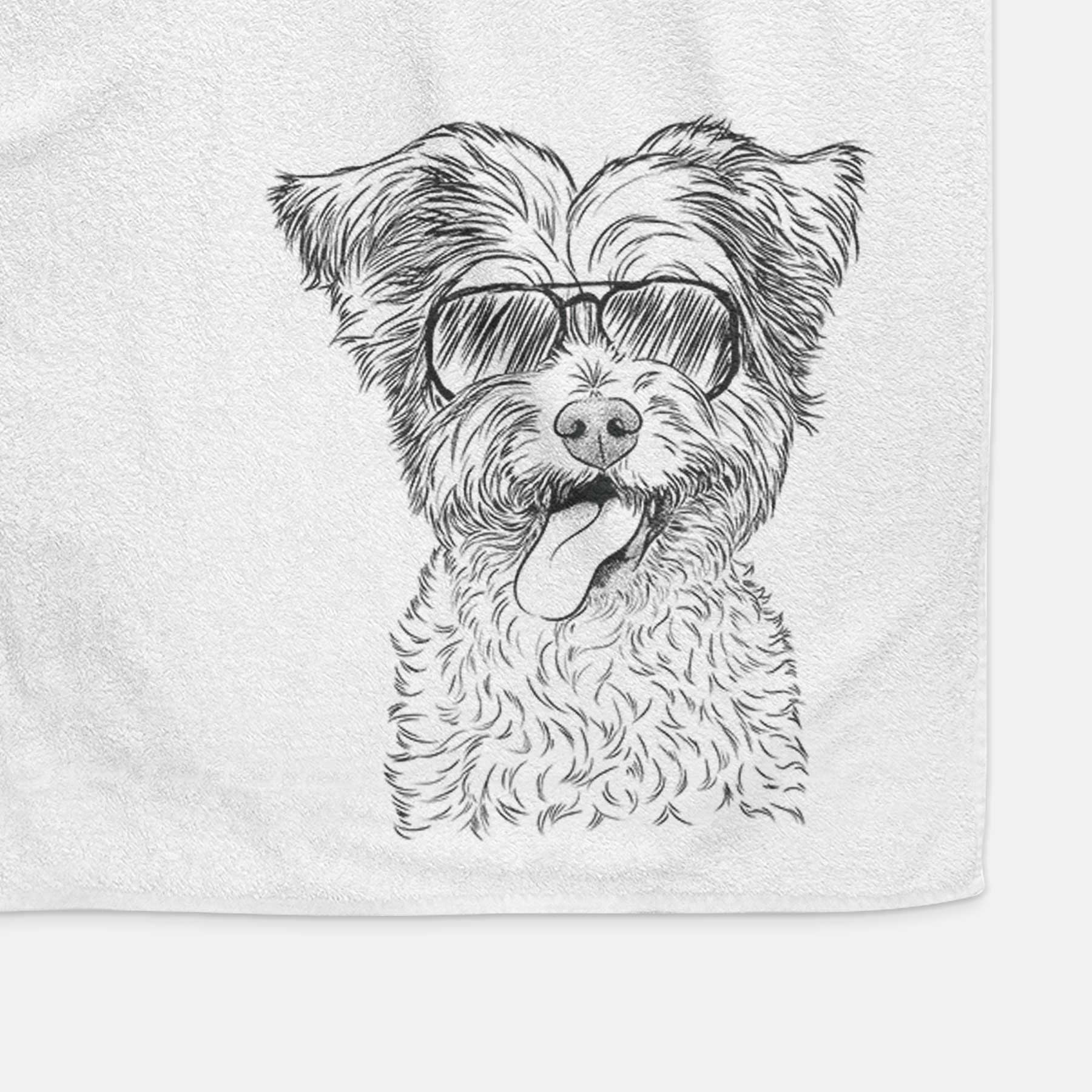 Sweetie the Terrier Mix Decorative Hand Towel