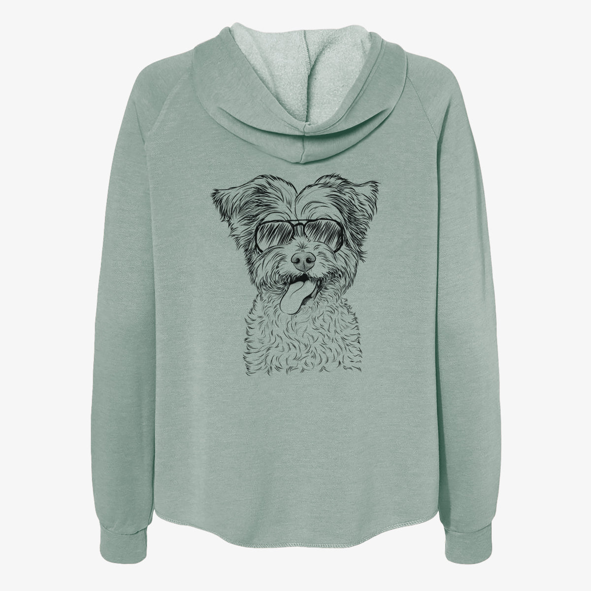 Sweetie the Terrier Mix - Women's Cali Wave Zip-Up Sweatshirt
