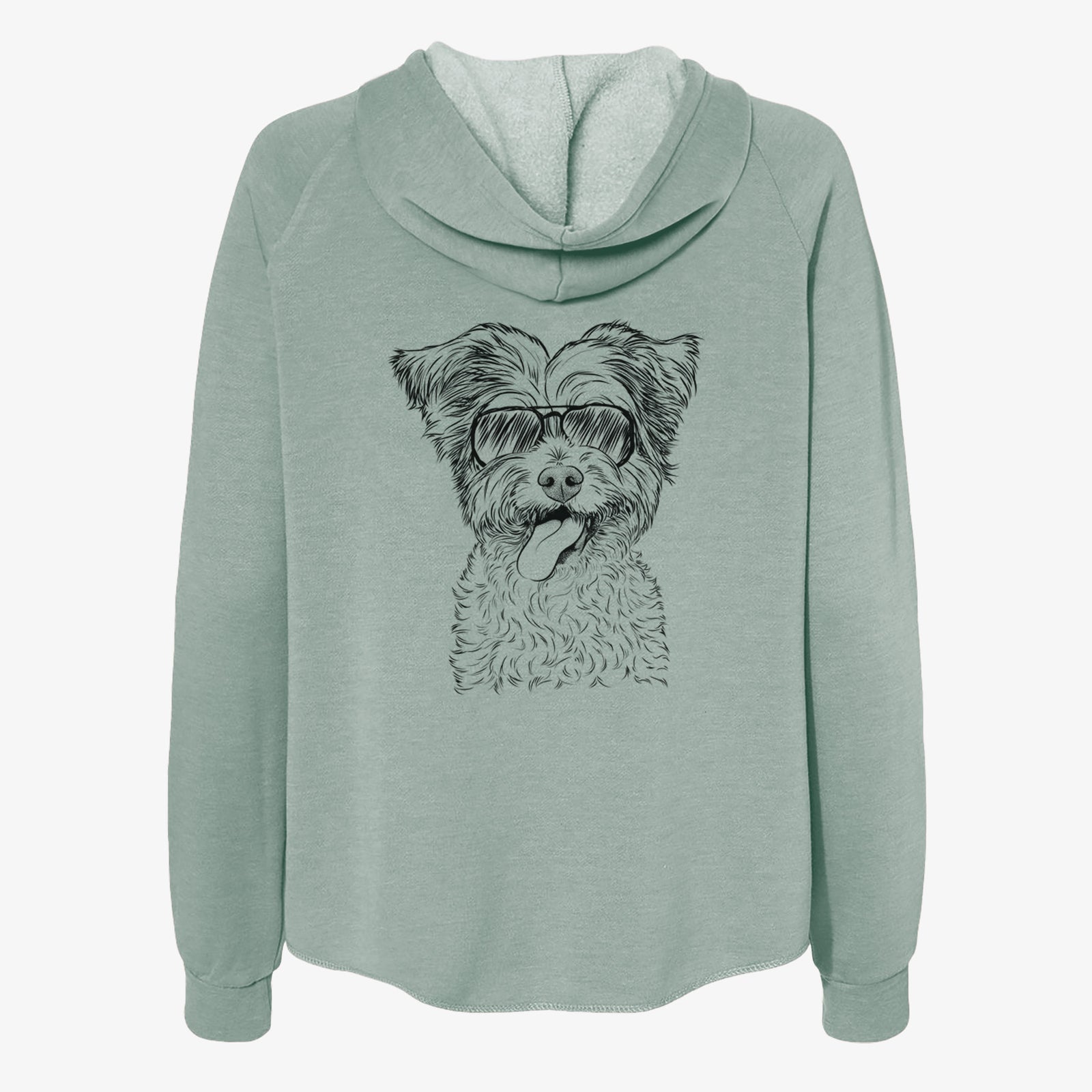 Sweetie the Terrier Mix - Women's Cali Wave Zip-Up Sweatshirt