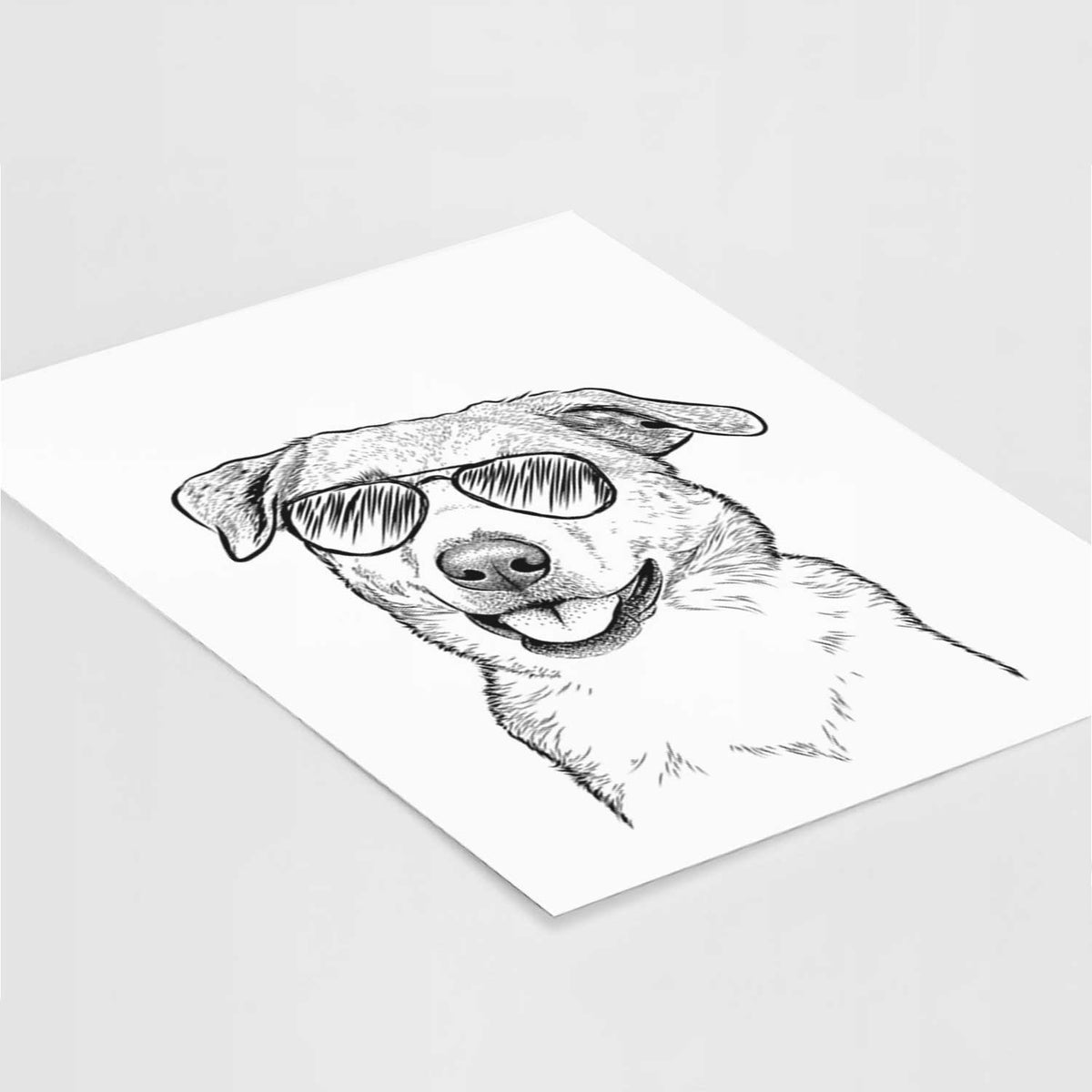 Sydney the Great Pyrenees Mix Art Print