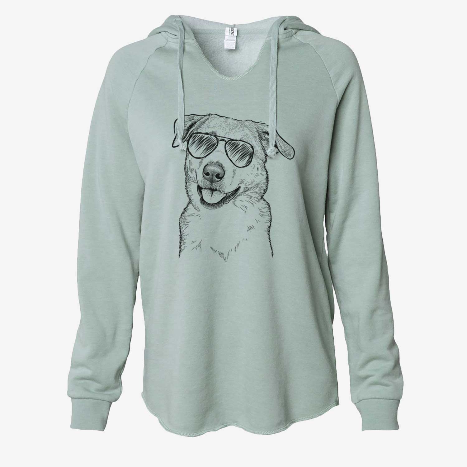 Sydney the Great Pyrenees Australian Shepherd Mix - Cali Wave Hooded Sweatshirt