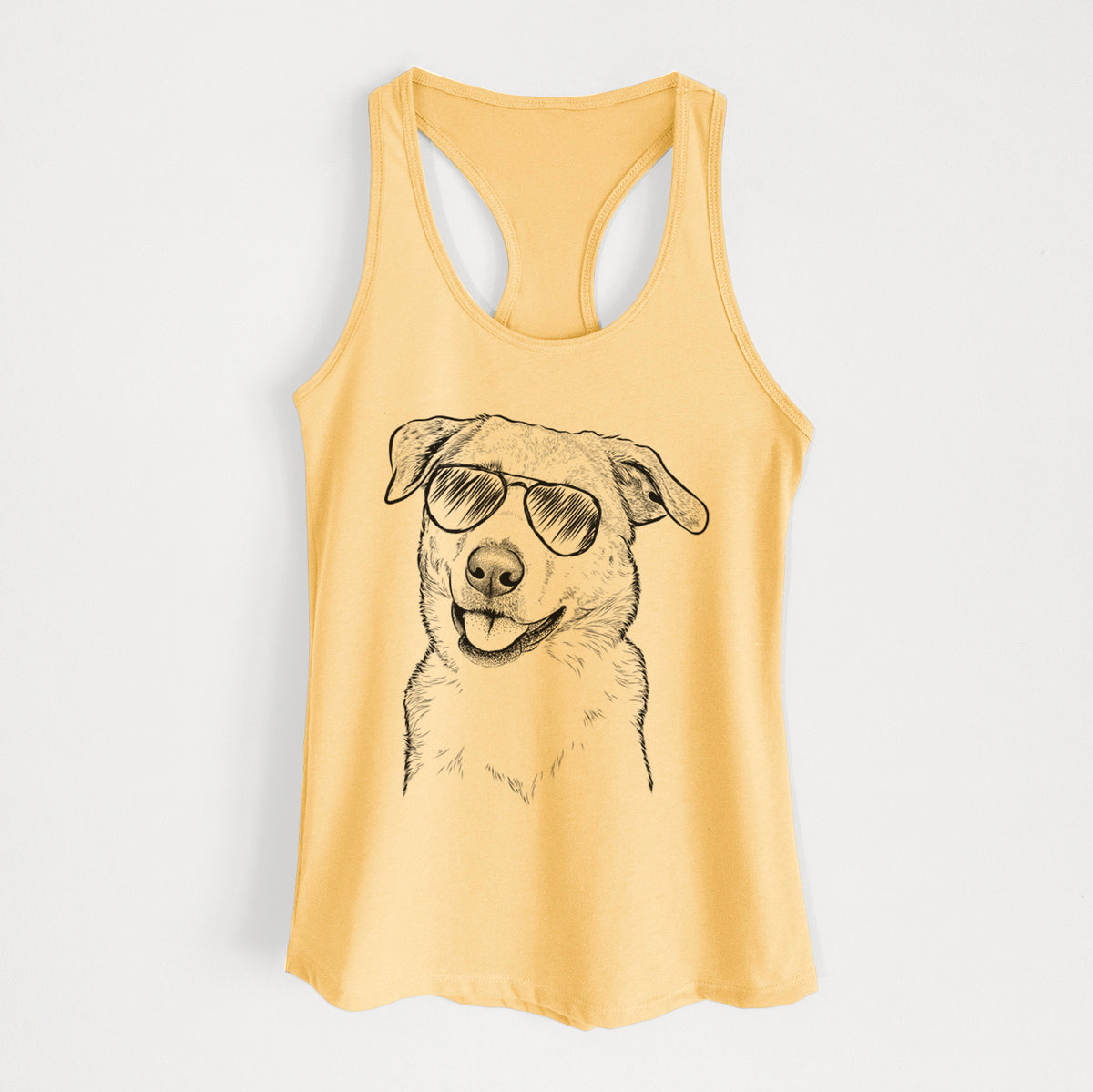 Sydney the Great Pyrenees Australian Shepherd Mix - Women's Racerback Tanktop