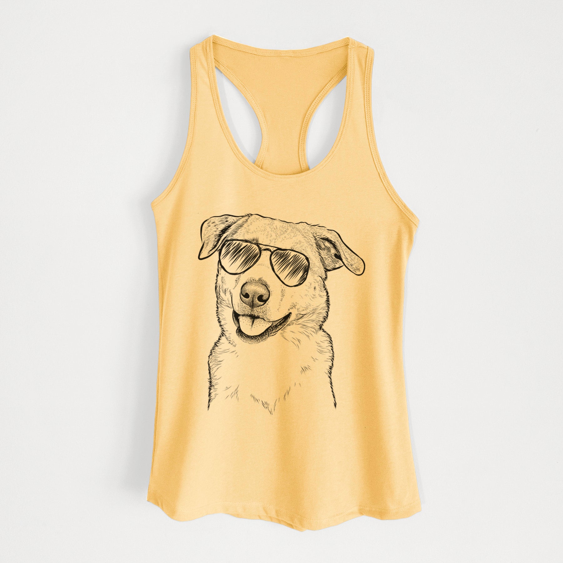 Sydney the Great Pyrenees Australian Shepherd Mix - Women's Racerback Tanktop