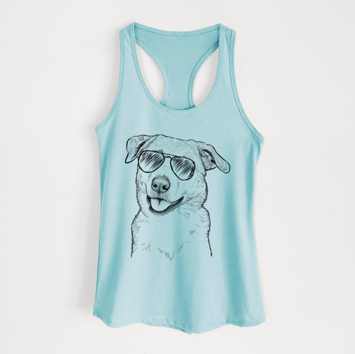 Sydney the Great Pyrenees Australian Shepherd Mix - Women's Racerback Tanktop
