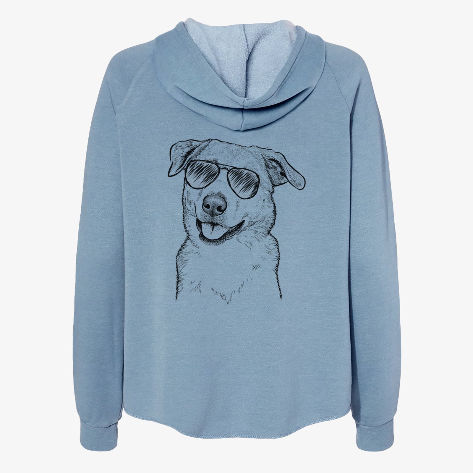 Sydney the Great Pyrenees Australian Shepherd Mix - Women's Cali Wave Zip-Up Sweatshirt