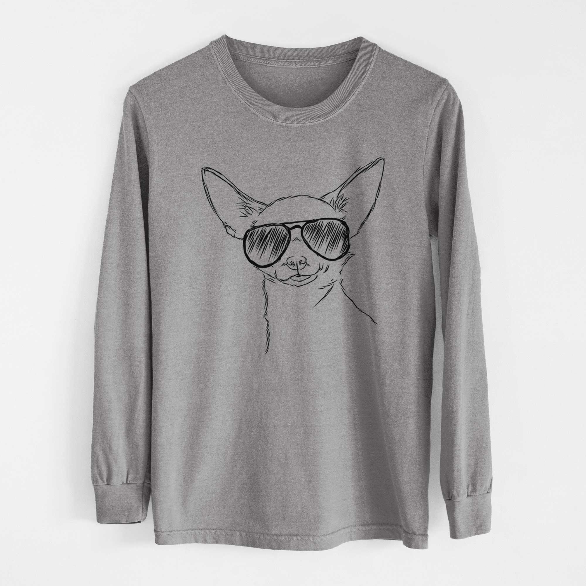 Aviators Tabitha the Chihuahua - Heavyweight 100% Cotton Long Sleeve