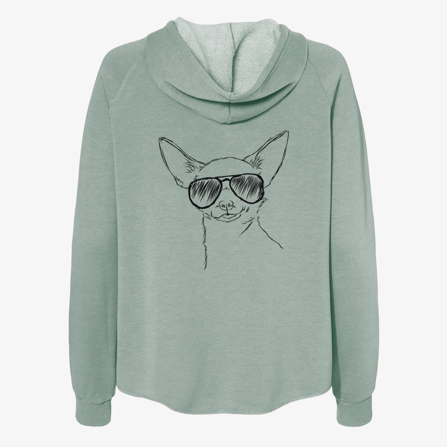 Tabitha the Chihuahua - Women's Cali Wave Zip-Up Sweatshirt