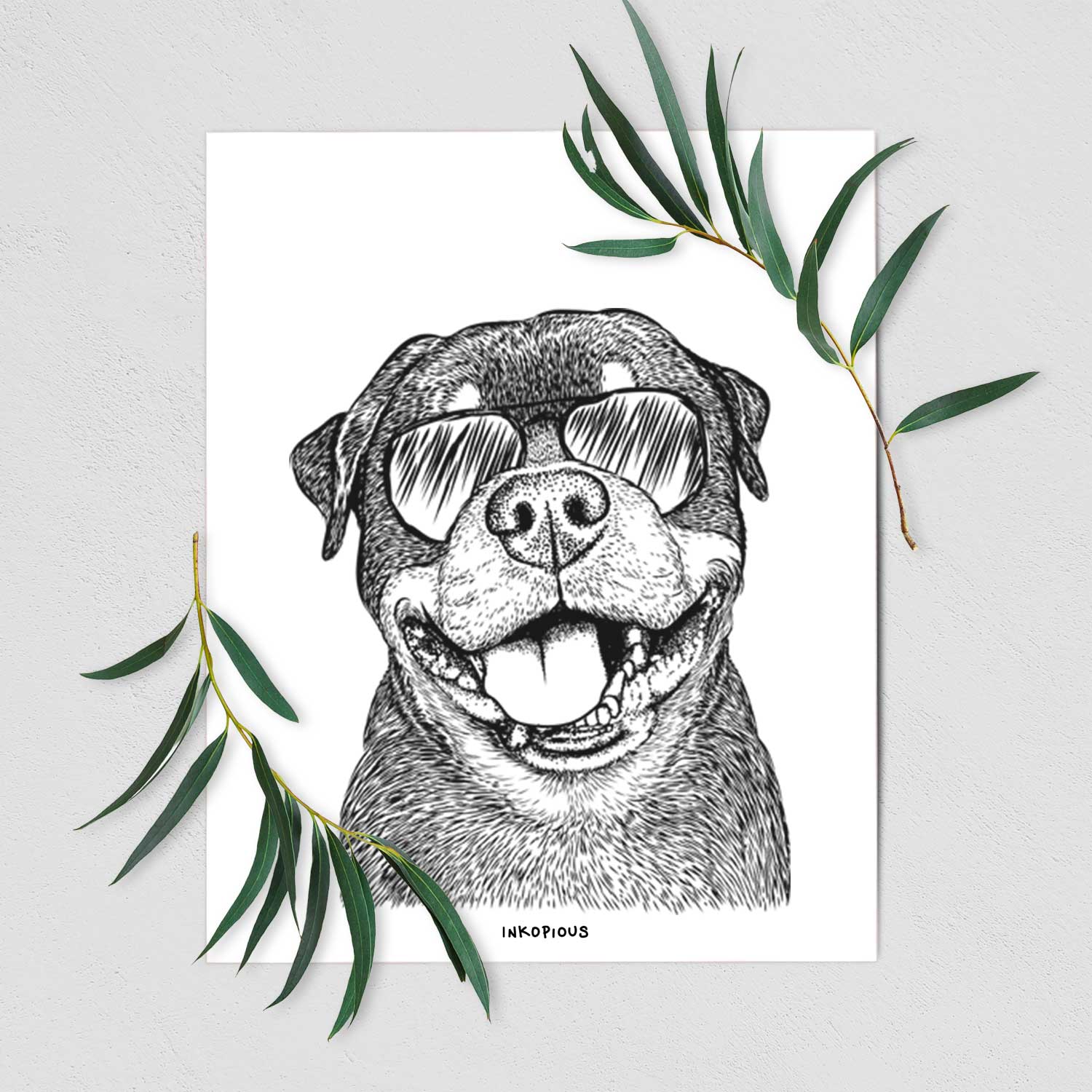 Talos the Rottweiler Art Print