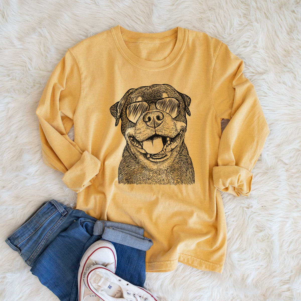 Aviators Talos the Rottweiler - Heavyweight 100% Cotton Long Sleeve