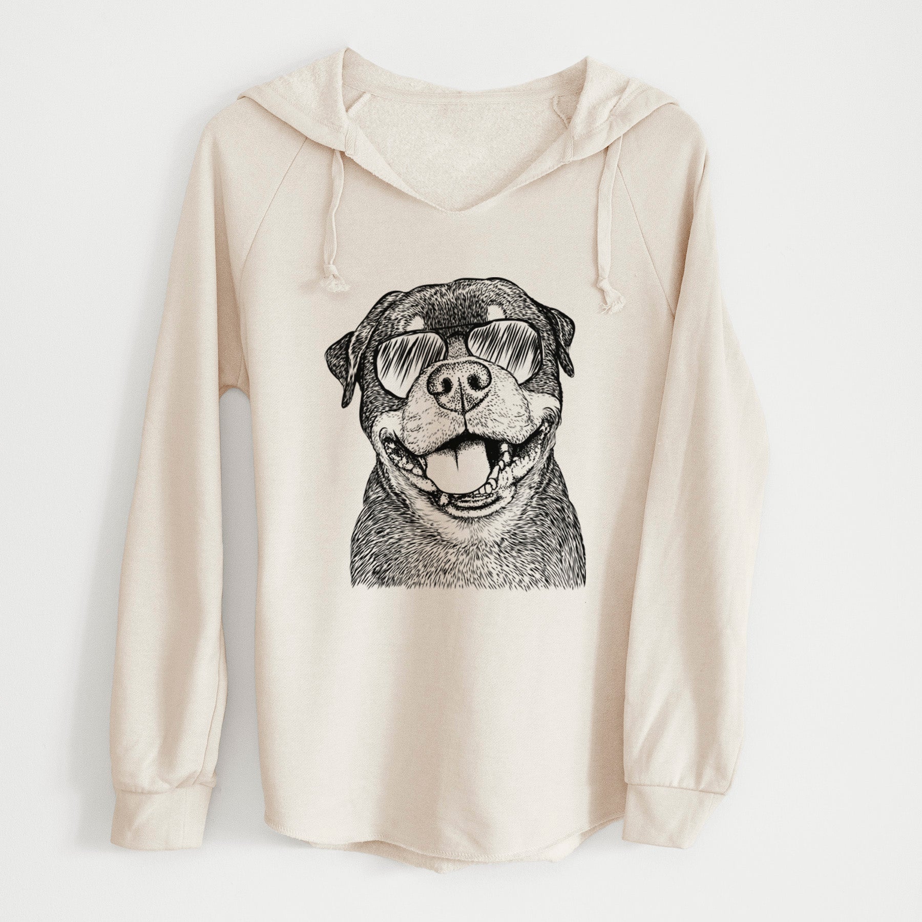 Aviator Talos the Rottweiler - Cali Wave Hooded Sweatshirt