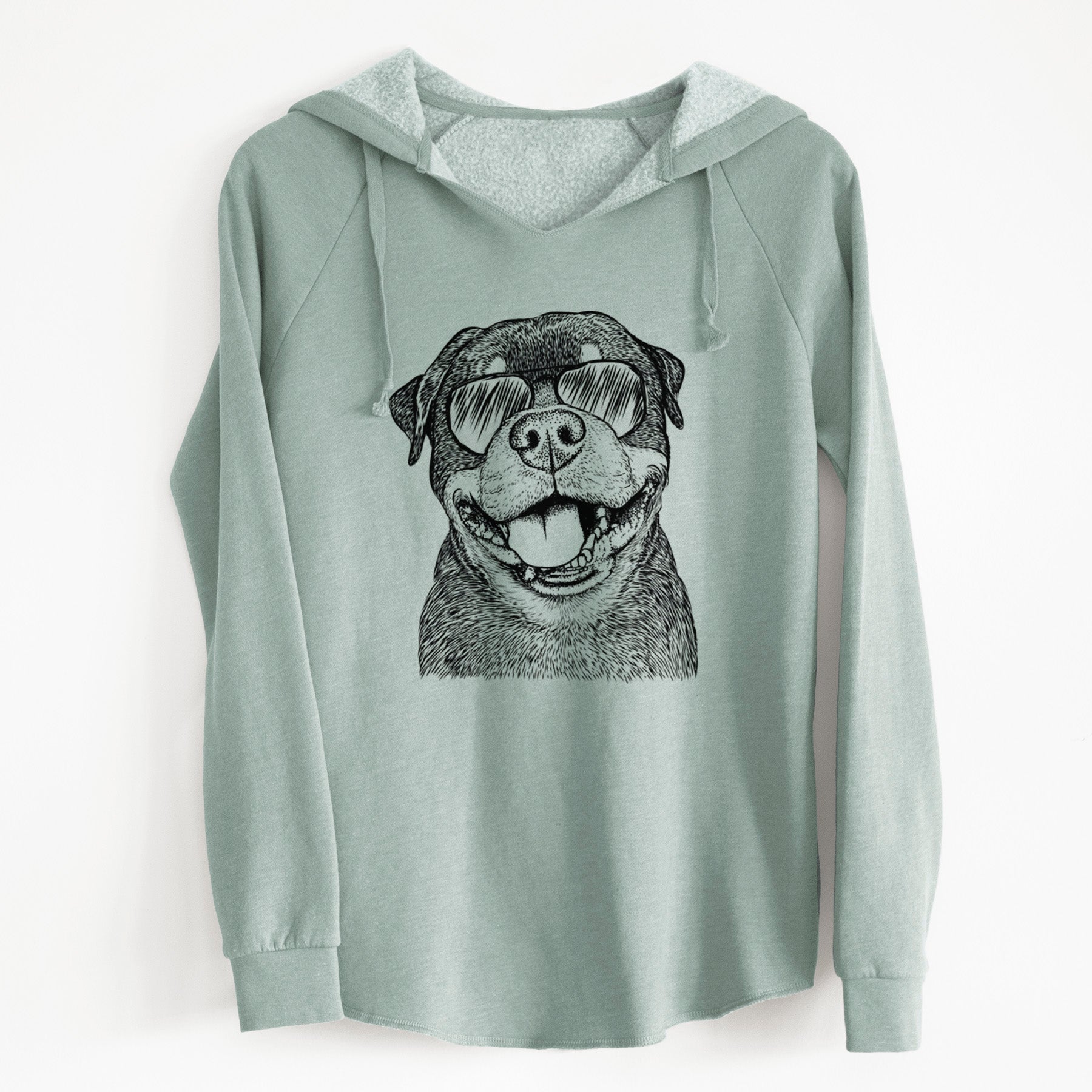 Aviator Talos the Rottweiler - Cali Wave Hooded Sweatshirt